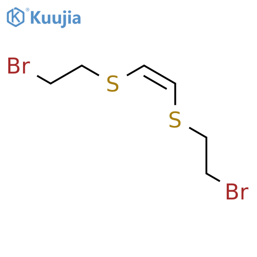 Ethene, 1,2-bis[(2-bromoethyl)thio]-, (1Z)- structure
