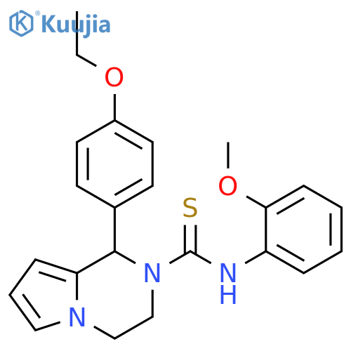 1-(4-ethoxyphenyl)-N-(2-methoxyphenyl)-1H,2H,3H,4H-pyrrolo1,2-apyrazine-2-carbothioamide structure