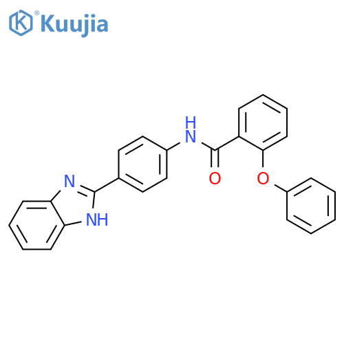 N-4-(1H-1,3-benzodiazol-2-yl)phenyl-2-phenoxybenzamide structure