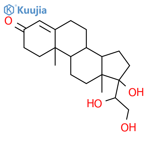 4-Pregnen-17alpha,20alpha,21-triol-3-one structure