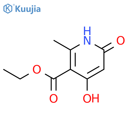 Ethyl 4-hydroxy-2-methyl-6-oxo-1,6-dihydropyridine-3-carboxylate structure