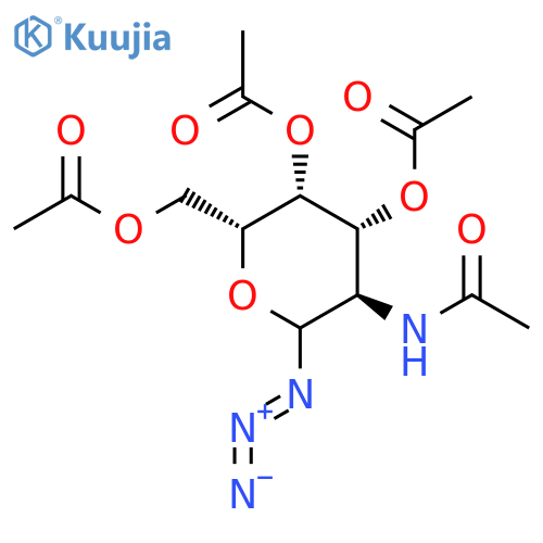 Azido 2-Acetamido-2-deoxy-3,4,6-tri-O-acetyl-b-D-galactopyranosyl structure