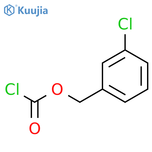 (3-chlorophenyl)methyl chloroformate structure