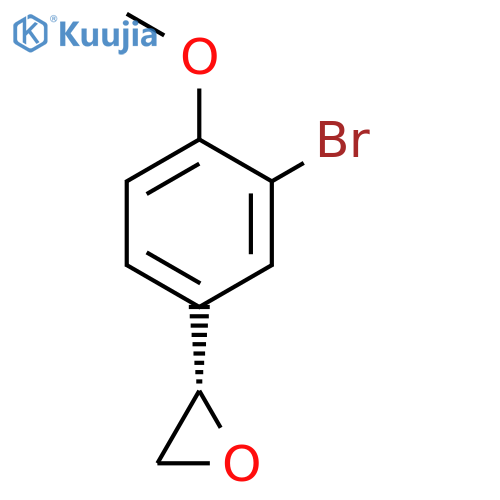 (2S)-2-(3-bromo-4-methoxyphenyl)oxirane structure