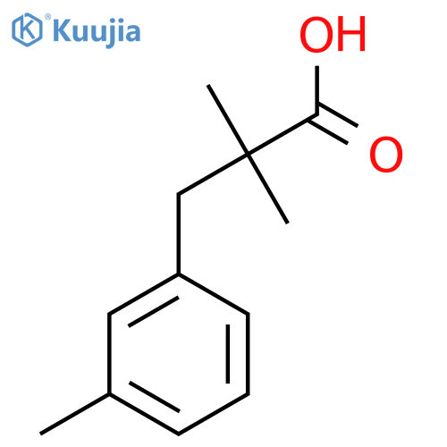 2,2-Dimethyl-3-(3-methylphenyl)propanoic acid structure