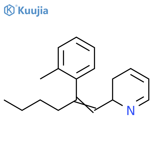 Pyridine, 2,3-dihydro-2-[2-(2-methylphenyl)-1-hexenyl]- structure