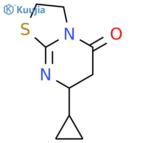 7-cyclopropyl-2,3,6,7-tetrahydro-5H-[1,3]thiazolo[3,2-a]pyrimidin-5-one structure