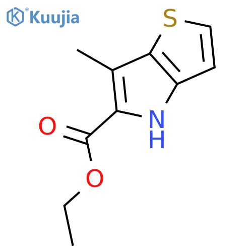 6-methyl-4H-Thieno[3,2-b]pyrrole-5-carboxylic acid ethyl ester structure