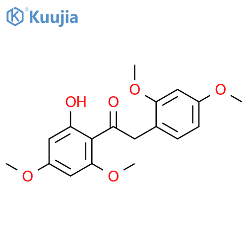 Ethanone,2-(2,4-dimethoxyphenyl)-1-(2-hydroxy-4,6-dimethoxyphenyl)- structure