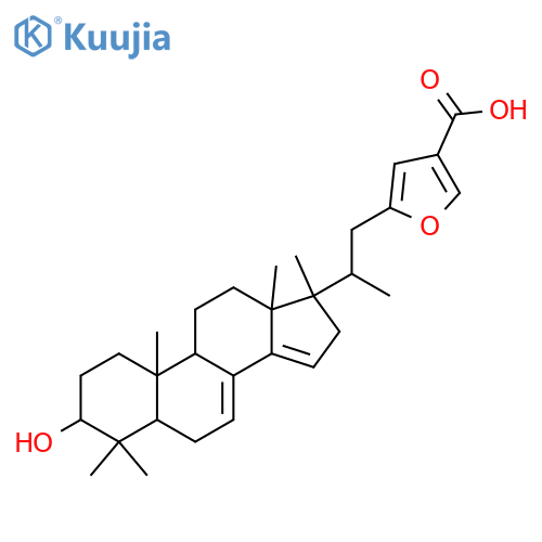 23,27-Epoxy-3-hydroxy-7,14,23,25(27)-mariesatetraen-26-oic acid; 3α-form structure