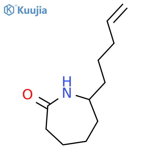 2H-Azepin-2-one, hexahydro-7-(4-pentenyl)-, (7S)- structure