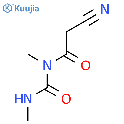 Acetamide,2-cyano-N-methyl-N-[(methylamino)carbonyl]- structure