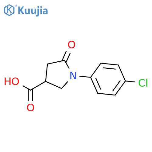 1-(4-chlorophenyl)-5-oxopyrrolidine-3-carboxylic Acid structure