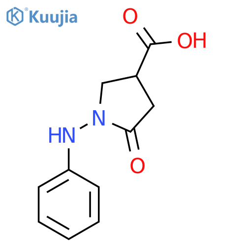 1-Anilino-5-oxopyrrolidine-3-carboxylic acid structure