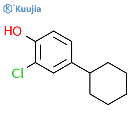 Phenol,2-chloro-4-cyclohexyl- structure