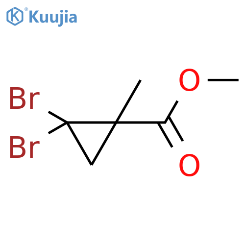 methyl 2,2-dibromo-1-methylcyclopropane-1-carboxylate structure