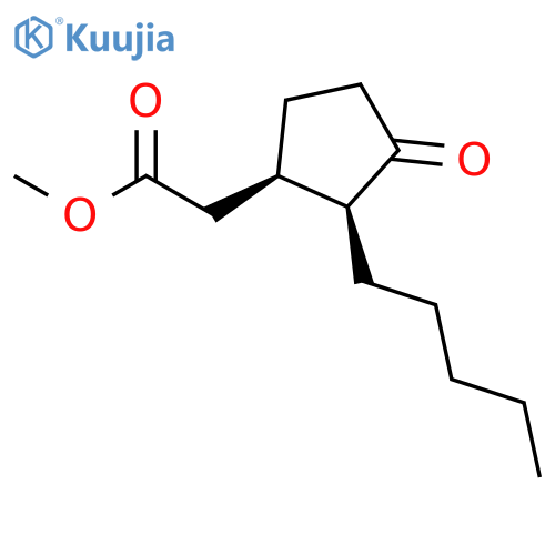 Cyclopentaneaceticacid, 3-oxo-2-pentyl-, methyl ester, (1R,2S)- structure
