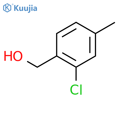 (2-chloro-4-methylphenyl)methanol structure