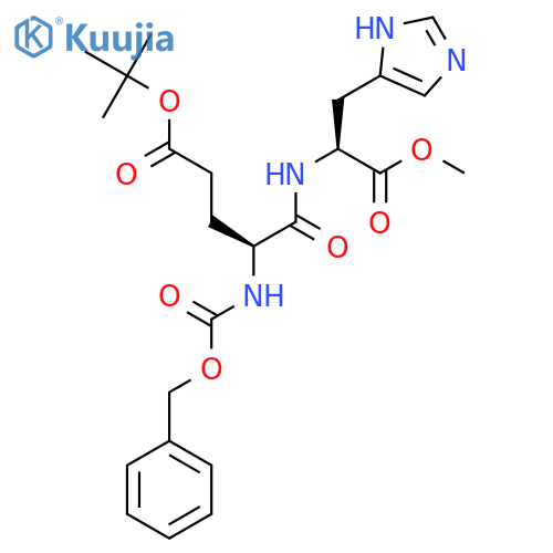 N-[(Phenylmethoxy)carbonyl]-L-alpha-glutamyl-L-histidine 1-(1,1-dimethylethyl) 2-methyl ester structure