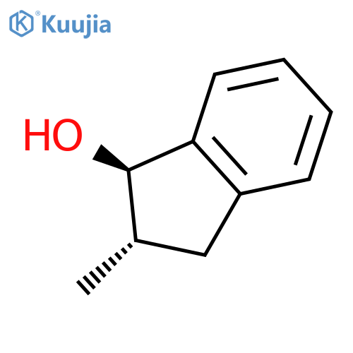 1H-Inden-1-ol, 2,3-dihydro-2-methyl-, (1R,2S)-rel- structure