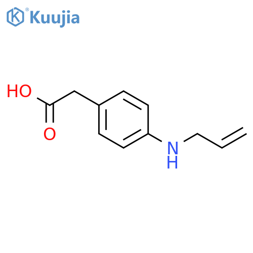 Benzeneacetic acid,4-(2-propen-1-ylamino)- structure