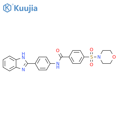 N-[4-(1H-1,3-benzodiazol-2-yl)phenyl]-4-(morpholine-4-sulfonyl)benzamide structure