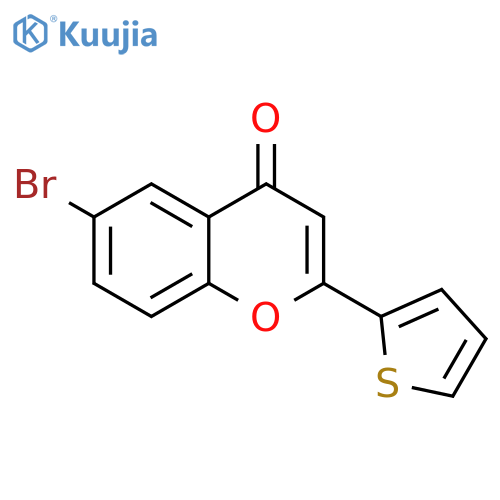 6-bromo-2-thiophen-2-ylchromen-4-one structure