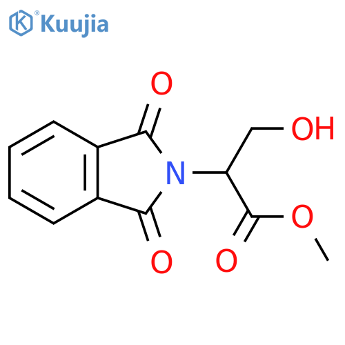 Methyl 2-(1,3-dioxoisoindol-2-yl)-3-hydroxypropanoate structure