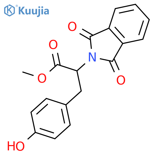 2H-Isoindole-2-acetic acid, 1,3-dihydro-α-[(4-hydroxyphenyl)methyl]-1,3-dioxo-, methyl ester, (αS)- structure