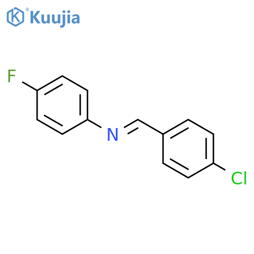 Benzenamine, N-[(4-chlorophenyl)methylene]-4-fluoro- structure