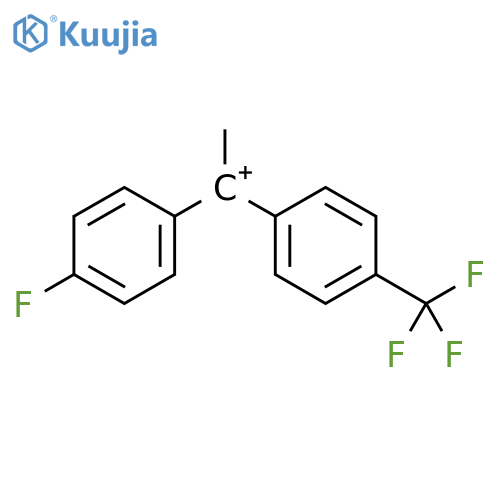 Ethylium, 1-(4-fluorophenyl)-1-[4-(trifluoromethyl)phenyl]- structure