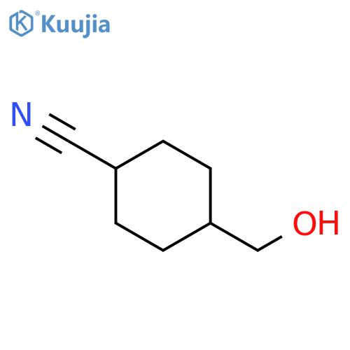 4-(hydroxymethyl)cyclohexane-1-carbonitrile structure