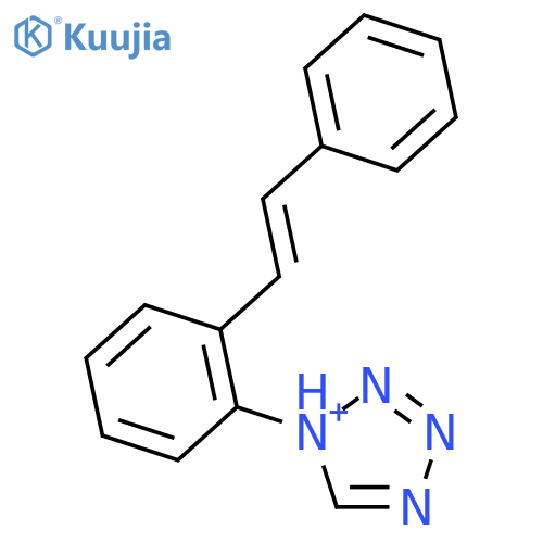 1-(2-styrylphenyl)tetrazol-1-ium structure