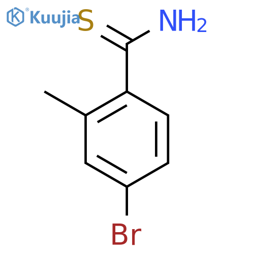 4-bromo-2-methylbenzene-1-carbothioamide structure