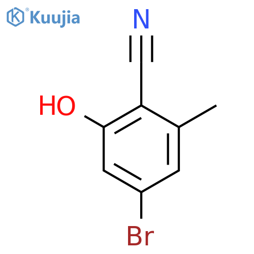 4-Bromo-2-hydroxy-6-methylbenzonitrile structure