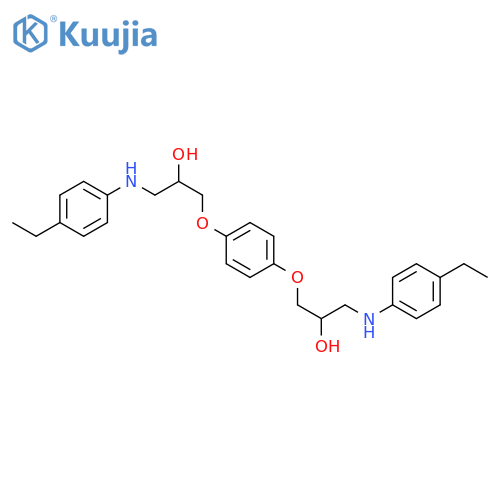 1-(4-ethylphenyl)amino-3-(4-{3-(4-ethylphenyl)amino-2-hydroxypropoxy}phenoxy)propan-2-ol structure