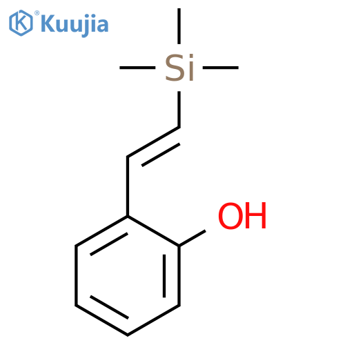 PHENOL, 2-[(1E)-2-(TRIMETHYLSILYL)ETHENYL]- structure
