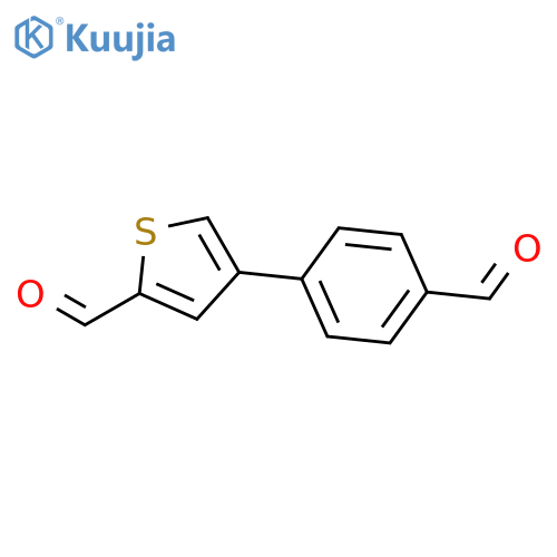 2-Thiophenecarboxaldehyde,4-(4-formylphenyl)- structure