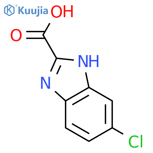 5-chloro-1H-1,3-benzodiazole-2-carboxylic acid structure