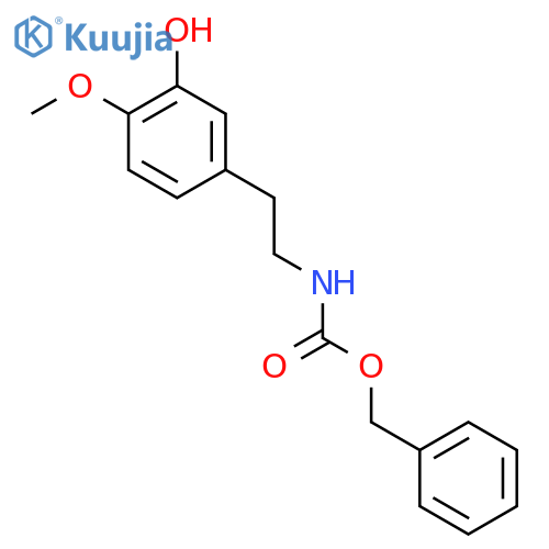 benzyl N-2-(3-hydroxy-4-methoxyphenyl)ethylcarbamate structure