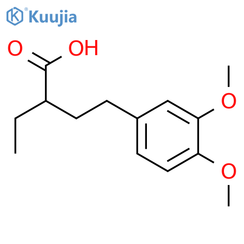 4-(3,4-dimethoxyphenyl)-2-ethylbutanoic Acid structure