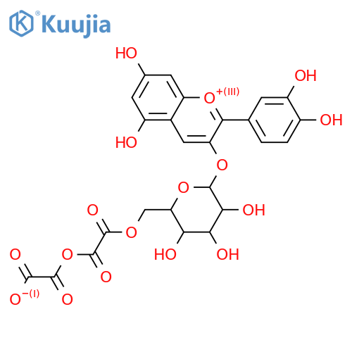 Cyanidin 3-glycosides; Monosaccharides, 3-O-(6-O-Oxalyloxalyl-β-D-glucopyranoside) structure