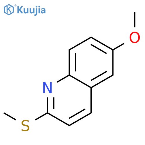Quinoline, 6-methoxy-2-(methylthio)- structure