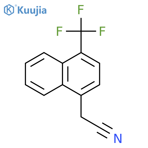 1-Naphthaleneacetonitrile, 4-(trifluoromethyl)- structure