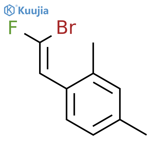 BENZENE, 1-[(1Z)-2-BROMO-2-FLUOROETHENYL]-2,4-DIMETHYL- structure