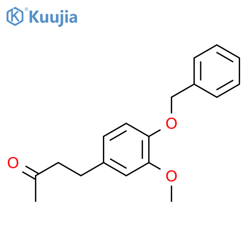 2-Butanone, 4-[3-methoxy-4-(phenylmethoxy)phenyl]- structure