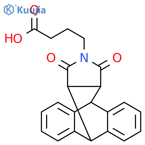 4-{16,18-dioxo-17-azapentacyclo6.6.5.0^{2,7}.0^{9,14}.0^{15,19}nonadeca-2(7),3,5,9(14),10,12-hexaen-17-yl}butanoic acid structure