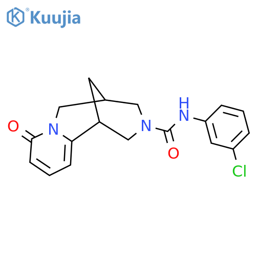 N-(3-chlorophenyl)-6-oxo-7,11-diazatricyclo7.3.1.0^{2,7}trideca-2,4-diene-11-carboxamide structure