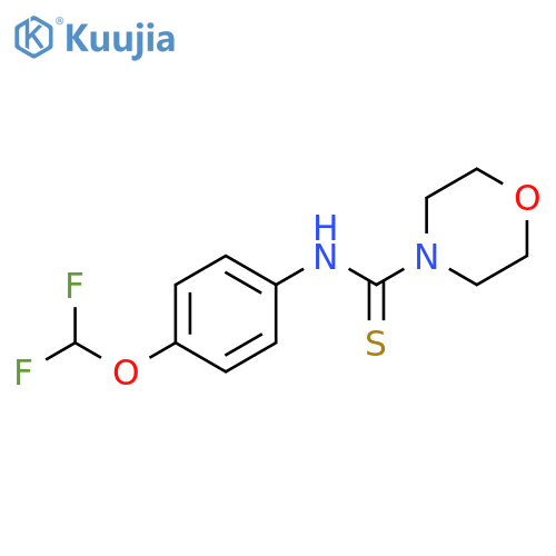N-4-(difluoromethoxy)phenylmorpholine-4-carbothioamide structure