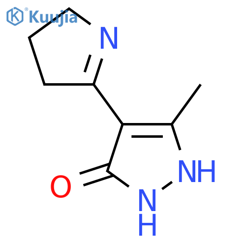 4-(3,4-dihydro-2H-pyrrol-5-yl)-3-methyl-1H-pyrazol-5-ol structure